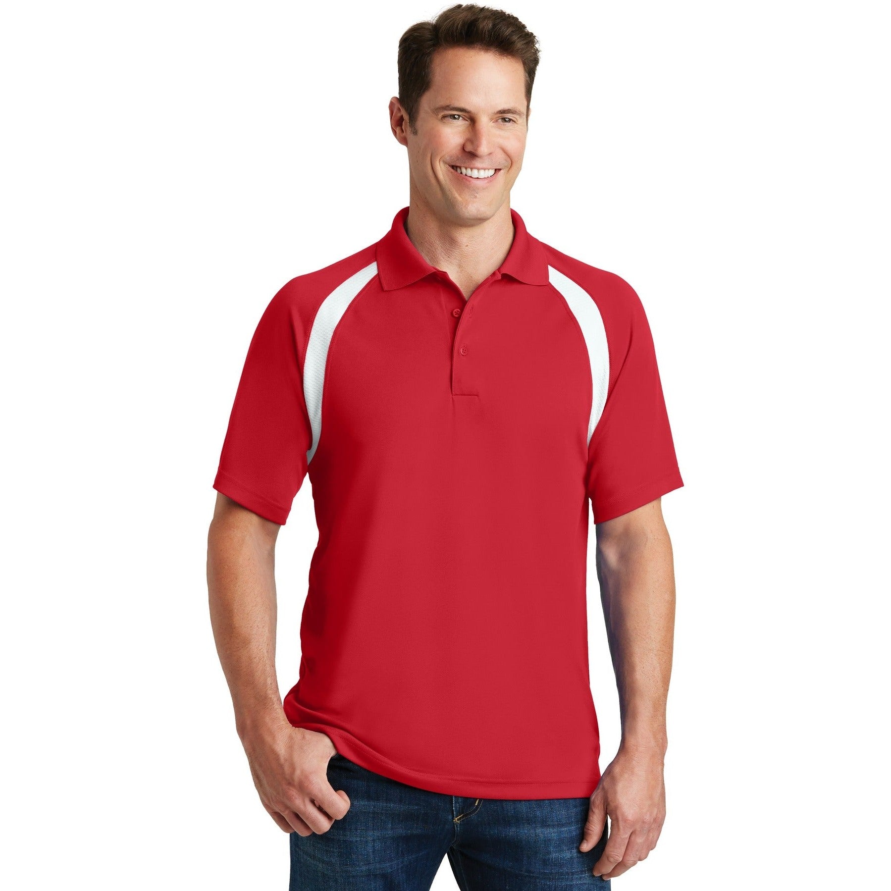 Sport-Tek-Sport-Tek® Dry Zone® Colorblock Raglan Polo. T476-MedTech-5